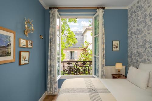Habitación Doble con vistas al jardín del hotel Des Grandes Ecoles. Foto 1