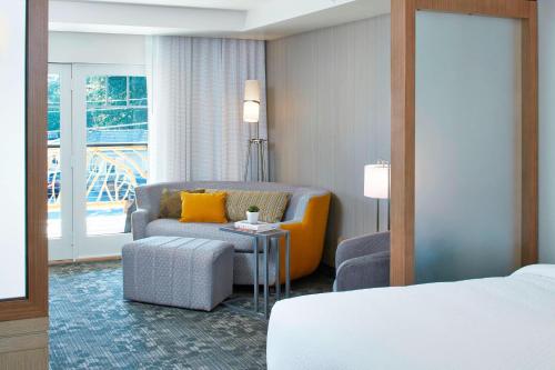 Suite King con sofá cama - Adaptada para personas con discapacidad auditiva del hotel Courtyard By Marriott Lake George. Foto 3
