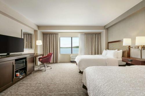 Habitación adaptada para personas con discapacidad auditiva - No fumadores - 2 camas dobles del hotel Hampton Inn Penn Yan