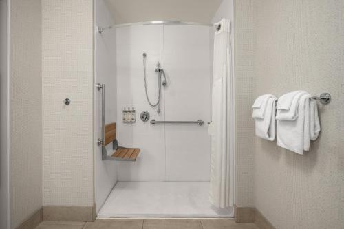 Suite con ducha a ras de suelo adaptada para personas de movilidad reducida - No fumadores del hotel Holiday Inn Express Queensbury-lake George Area. Foto 5