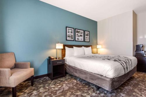 Habitación con 1 cama extragrande y para personas con movilidad reducida - No fumadores del hotel Sleep Inn & Suites Middletown - Goshen. Foto 3