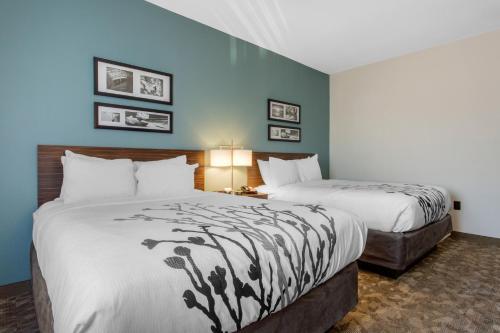 Habitación Queen con ducha accesible en silla de ruedas - 2 camas grandes - Adaptada para personas con movilidad reducida - No fumadores del hotel Sleep Inn & Suites Middletown - Goshen. Foto 2