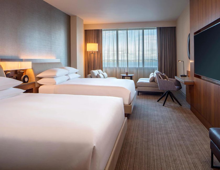 Habitación, 2 camas de matrimonio, vistas al lago del hotel Hyatt Regency Lake Washington At Seattle's Southport