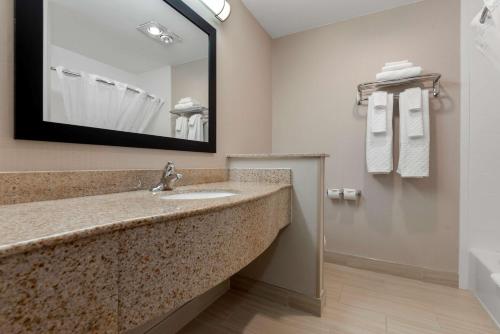 Habitación con cama extragrande - Adaptada para personas de movilidad reducida del hotel Best Western University Inn. Foto 2