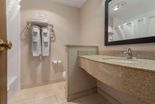 Habitación con cama extragrande y ducha a ras de suelo - Adaptada para personas de movilidad reducida/No fumadores del hotel Best Western University Inn. Foto 4