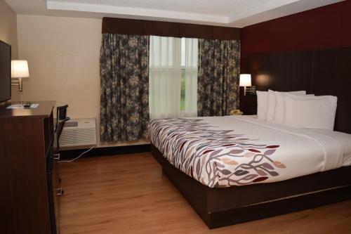 Habitación Superior con cama extragrande - No fumadores del hotel Red Roof Inn Batavia