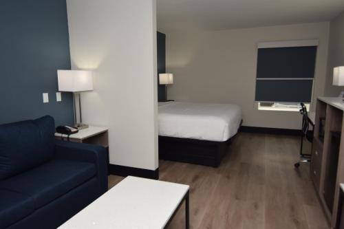 Suite de 1 dormitorio con cama extragrande - No fumadores del hotel Baymont by Wyndham Batavia - Darien Lake. Foto 7
