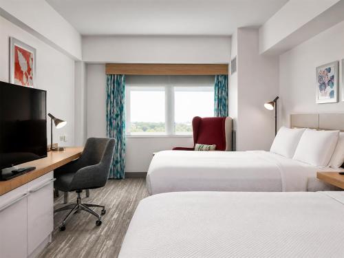 Habitación - 2 camas grandes - Adaptada para personas con discapacidad auditiva del hotel Hilton Garden Inn Ithaca