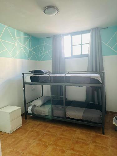 Habitación compartida femenina de 4 camas del hotel La Fresa. Foto 1