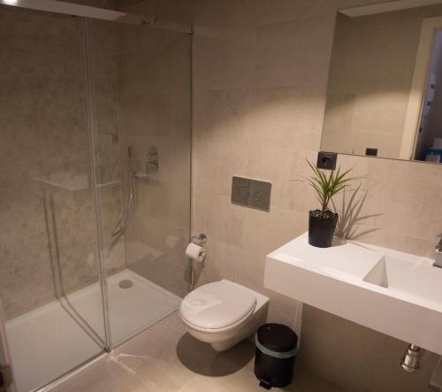 Habitación Doble con baño privado del hotel Black Swan Sevilla. Foto 5