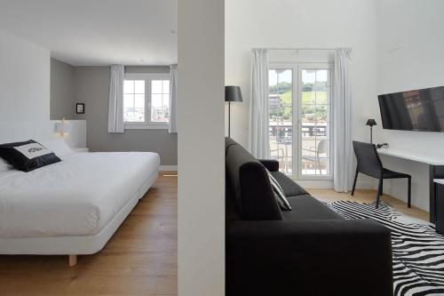 Habitación Doble Deluxe con terraza del hotel Flysch. Foto 1