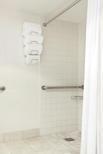 Habitación Doble adaptada para personas con discapacidad auditiva y movilidad reducida con bañera adaptada - 2 camas dobles del hotel Renaissance Newark Airport. Foto 8