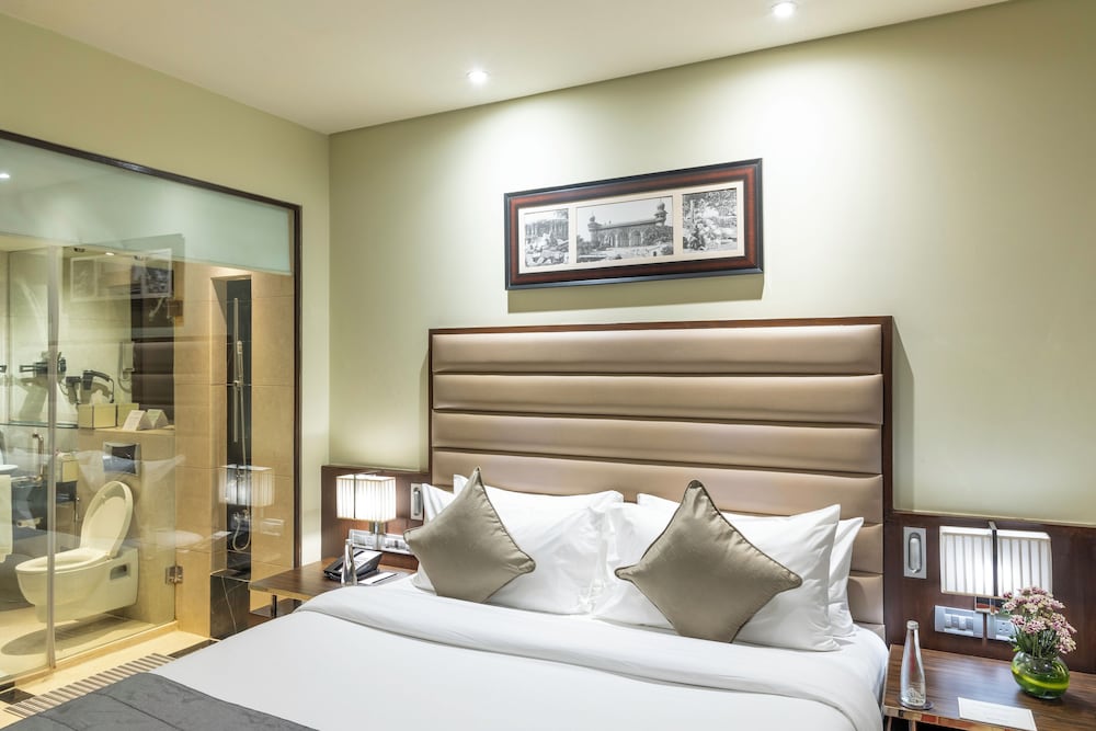 Habitación Deluxe, 1 cama de matrimonio grande del hotel Vivanta Hyderabad, Begumpet