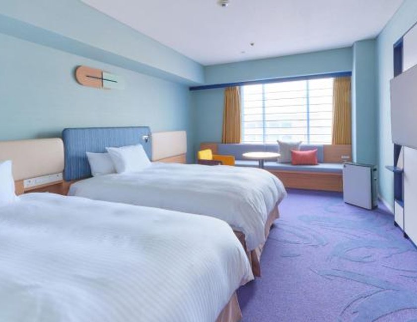 Habitación Superior con dos camas y vistas al tren - Planta premium del edificio principal - No fumadores del hotel Miyako Kyoto Hachijo. Foto 10