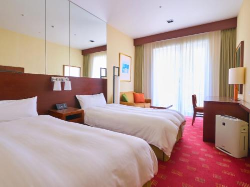 Habitación con 2 camas individuales - Ala sur - No fumadores del hotel Miyako Kyoto Hachijo