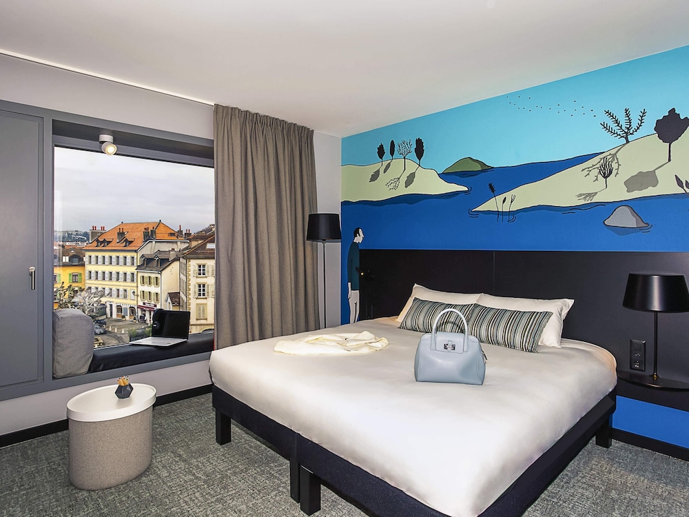 Habitacion Standard con 1 cama doble del hotel Ibis Styles Genève Carouge. Foto 8