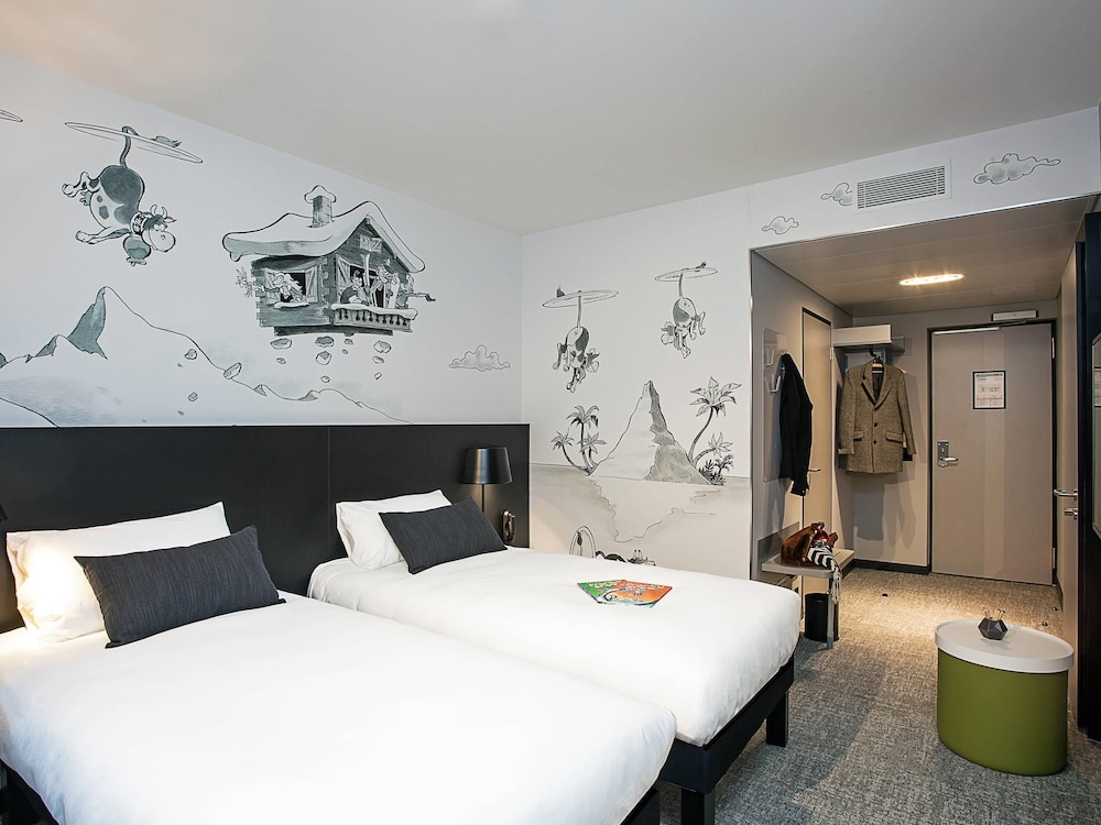 Habitación Standard con 2 camas individuales del hotel Ibis Styles Genève Carouge