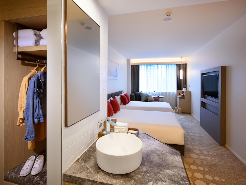 Habitación Superior con 2 camas dobles del hotel Ibis Melbourne Central