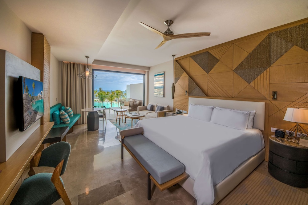 Junior Suite Pure Wellness con vistas parciales al mar del hotel Haven Riviera Cancun - All Inclusive - Adults Only. Foto 1