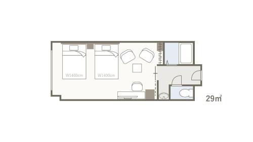 Superior Twin Room ( No Extra Bed Available ) del hotel Wat & Spa Hida Takayama. Foto 2
