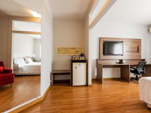 Superior Apartment with One King Bed del hotel Ibis Styles Campinas Alphaville. Foto 5