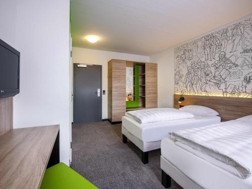 Habitación Estándar con 1 cama doble del hotel Ibis Styles Halle