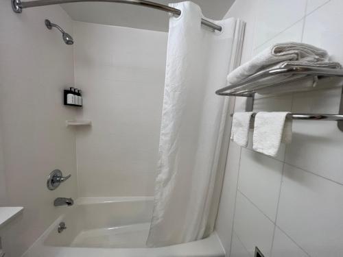 Habitación con cama grande del hotel Atlantic Motor Inn. Foto 10