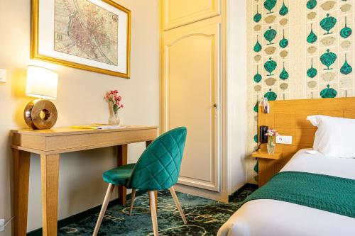 Habitación Rostand con zona de cocina del hotel Romance Malesherbes By Patrick Hayat. Foto 4