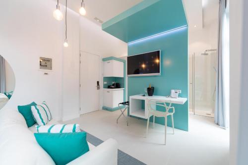 Suite Vista Jardin Vista ciudad Sofá Cama incluido 1 Cama doble del hotel Hd Acuario Lifestyle. Foto 6