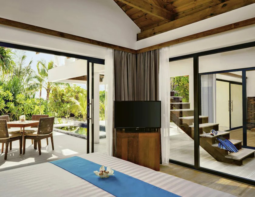 Villa Vista Mar 1 Cama king Acceso Piscina Con Vistas Beach Sunset piscina del hotel Kuredhivaru Resort and Spa Maldives. Foto 2