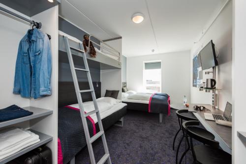 Habitación Familiar Commodore del hotel Cabinn Copenhagen. Foto 2