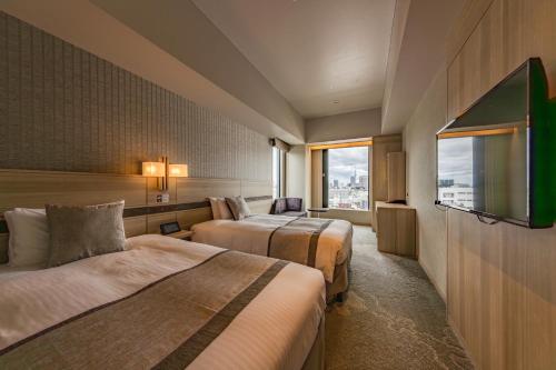 Habitación Doble Confort para no fumadores en planta superior - 2 camas del hotel KEIHAN TSUKIJI GINZA GRANDE