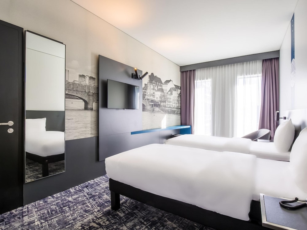 Habitación estándar con camas individuales (100 x 200 cm) del hotel Ibis Styles Basel City