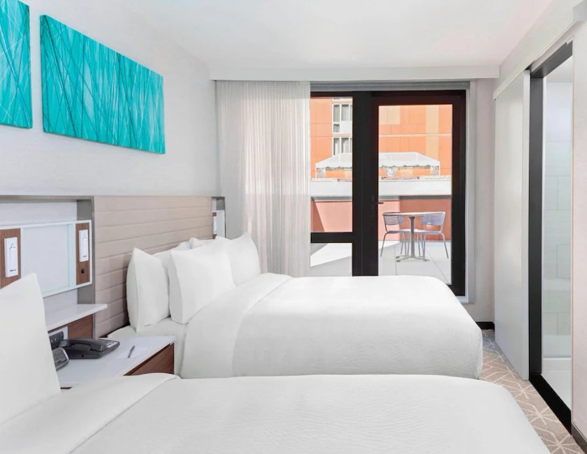 Habitación, 2 camas de matrimonio del hotel SpringHill Suites by Marriott New York Manhattan/Times Square South. Foto 1