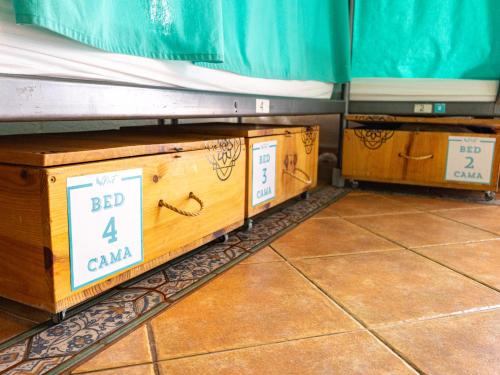 Litera en habitación compartida mixta del hotel Arena Nest. Foto 3