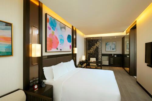 Retiro Banyan con cama extragrande del hotel Banyan Tree Kuala Lumpur