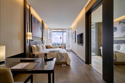 Retiro Sky de diseño con cama extragrande del hotel Banyan Tree Kuala Lumpur
