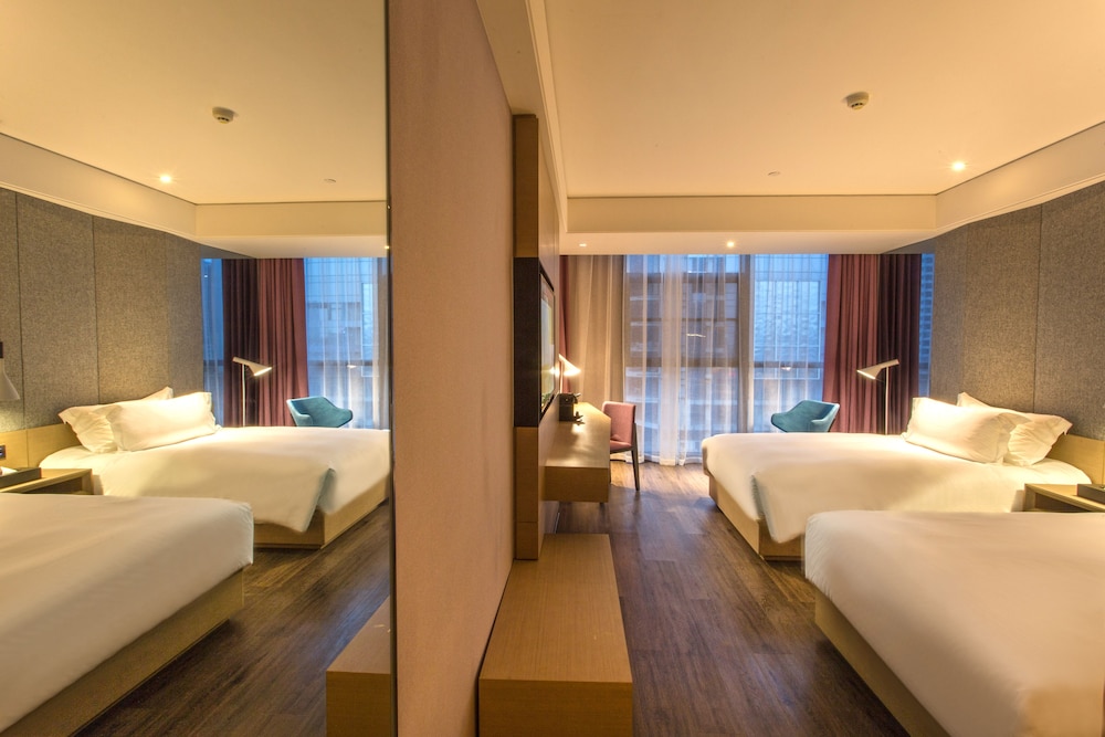 Privilege, Habitación, 2 camas individuales del hotel Mercure Suzhou Downtown. Foto 2