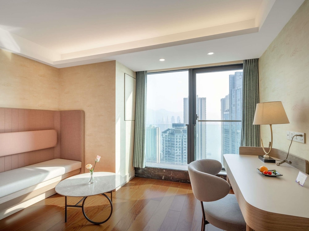 Habitación Deluxe, 2 camas de matrimonio del hotel Mercure Chongqing Downtown. Foto 6