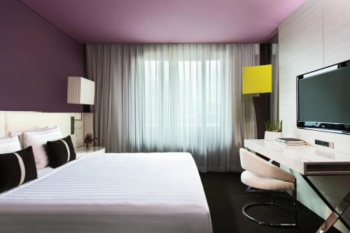 Suite residencial con 1 cama extragrande y acceso al Club Lounge del hotel The Plaza Seoul, Autograph Collection. Foto 4