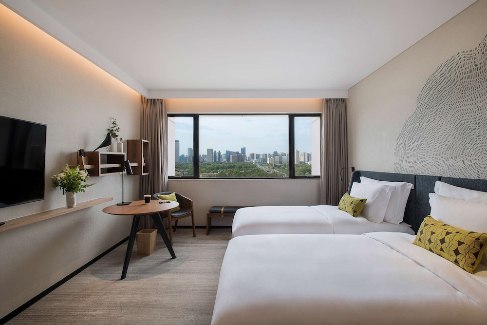 2 camas individuales, Deluxe del hotel BEI Zhaolong Hotel, JdV by Hyatt. Foto 2
