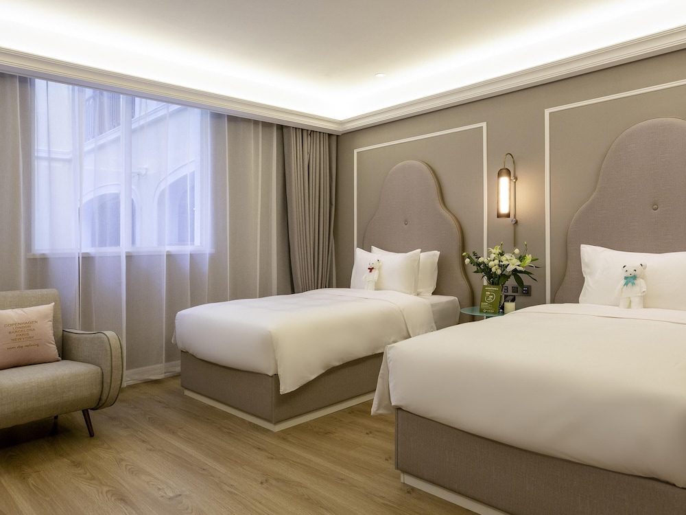 Habitación estándar con 2 camas individuales, 2 camas individuales del hotel Mercure Taiyuan E Tech