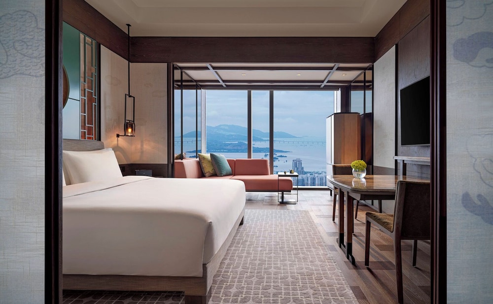 1 Cama King, Vistas al Horizonte del hotel Park Hyatt Shenzhen. Foto 1