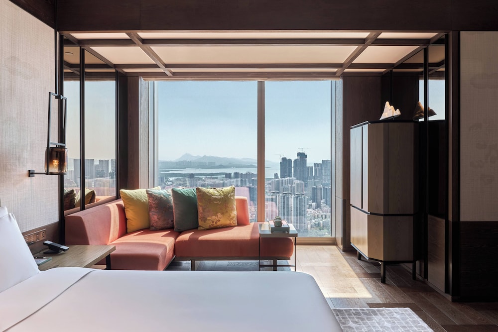 1 Cama King, Vistas al Horizonte del hotel Park Hyatt Shenzhen. Foto 3
