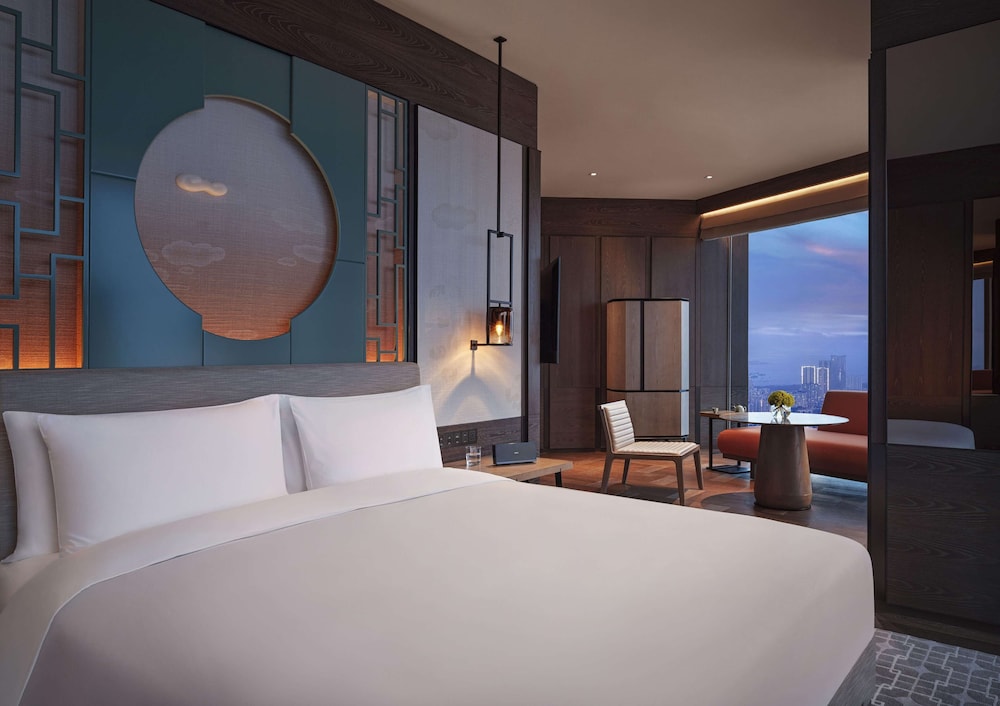 1 Cama King, Vistas al Horizonte, Deluxe del hotel Park Hyatt Shenzhen. Foto 1