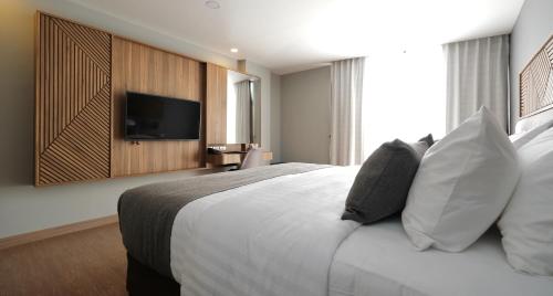 Habitación Doble Deluxe del hotel Canalis Suvarnabhumi Airport. Foto 5