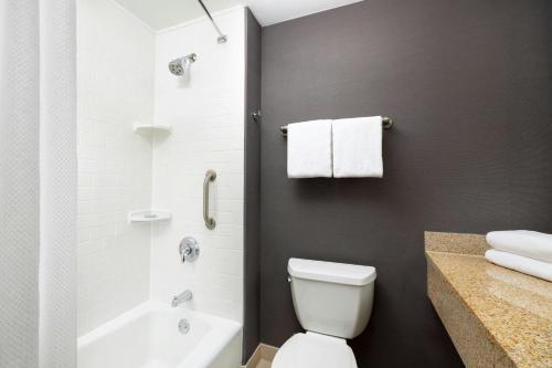 Suite de 1 dormitorio con sofá cama y balcón - cama extragrande del hotel Courtyard Marriott Upper East Side. Foto 6