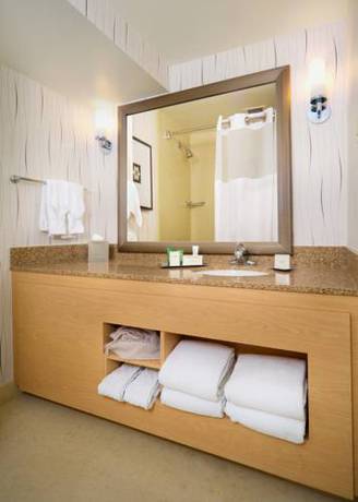 Habitación adaptada para personas con discapacidad/discapacidad auditiva y equipada con bañera - Cama extragrande del hotel Hilton Los Angeles Airport. Foto 2