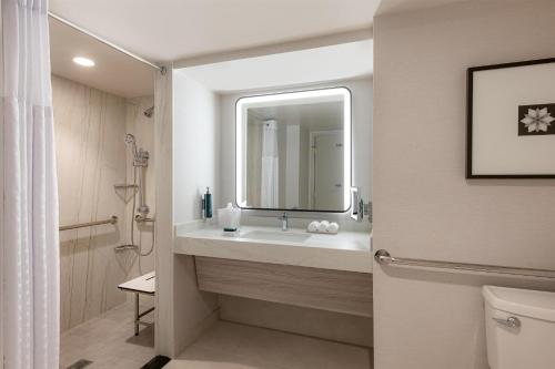 Suite con cama extragrande y ducha a ras de suelo - Apta para personas con movilidad reducida del hotel Hilton Los Angeles Airport. Foto 1