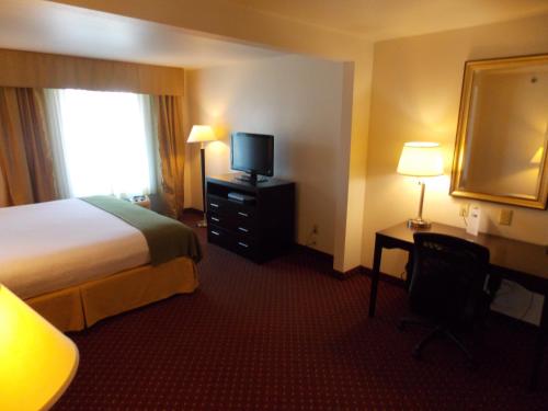 Habitación Estándar con ducha accesible en silla de ruedas - cama extragrande - Adaptada para personas con movilidad reducida del hotel Holiday Inn Express Syracuse-Fairgrounds. Foto 3